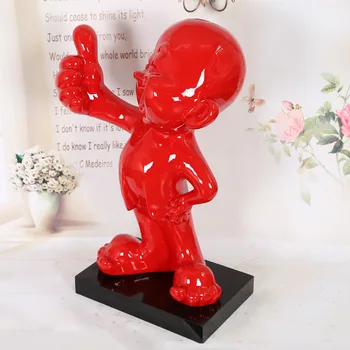 

83 cm Abstract Reds Like People Statue Figure Art Sculpture Figurine Resin Home Decoration Accessories For Living Room R2322