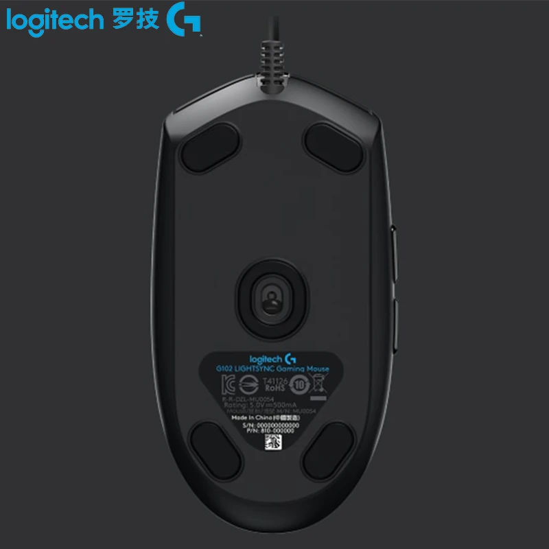 Новая игровая мышь Logitech G102 LIGHTSYNC RGB с 6 клавишами геймерская Проводная оптическая