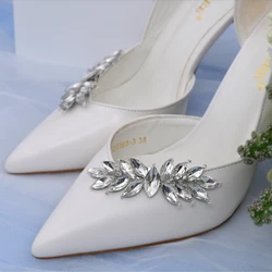Handmade Shiny Decorative Clips for DIY Shoes Ladies Wedding Shoes High Heel Charm Buckle Women Bride Shoe Decoration Rhinestone