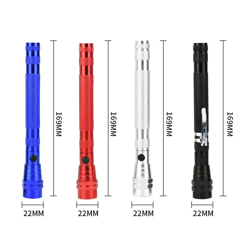 

Magnet Magnetic Pickup Picker Tool Telescopic Telescoping Flexible Extensible LED Flashlights for Men