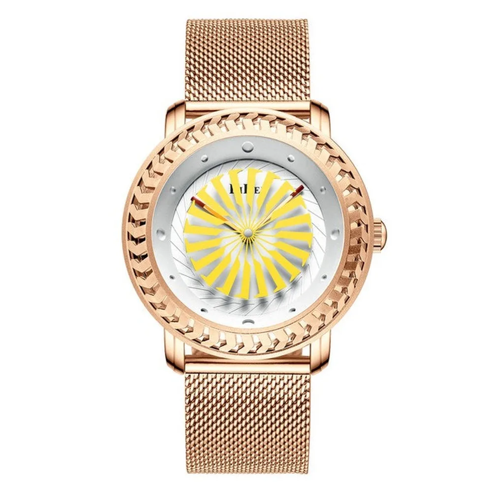 High Quality BIDEN Quartz Watch Sport Vintage Men Personality Wristwatch 30M Waterproof Christmas Gift Turbine Face Watch