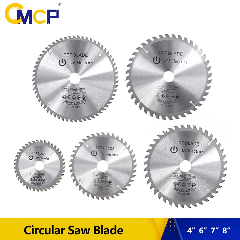 1pc 4678 Inch Circular Saw Blade Tungsten Carbide Saw Blade For Wood TCT Woodworking Cutting Disc comoware tools cutter blade circular saw blades 185mm 7 1 4 inch 40 tooth tct carbide with 5 8 inch arbor for cutting wood disc