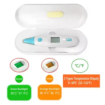 

Digital Infrared Thermometer Instant Ear Temperature Gun Non-contact Forehead Dual Mode For Baby Adult LCT-300 Li-Battery
