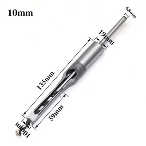 2019 hot 10mm HSS Square Hole Saw Mortise Chisel Wood Drill Bit with Twist Drill square drill wood 2019 hot 10mm HSS Square Hole Saw Mortise Chisel Wood Drill Bit with Twist Drill square drill wood