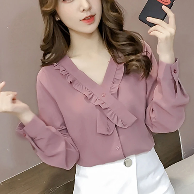 женские офисные рубашки однотонный Блестящий облегающий тонкий Blusa хаки Топы