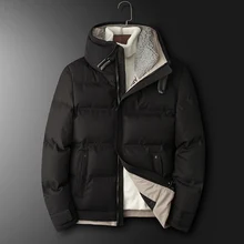 Зимнее Мужское пальто с капюшоном, ветрозащитное модное цветное мужское пальто, сохраняющее тепло, черное, красное, желтое, хаки, M-4XL, зимнее Мужское пальто