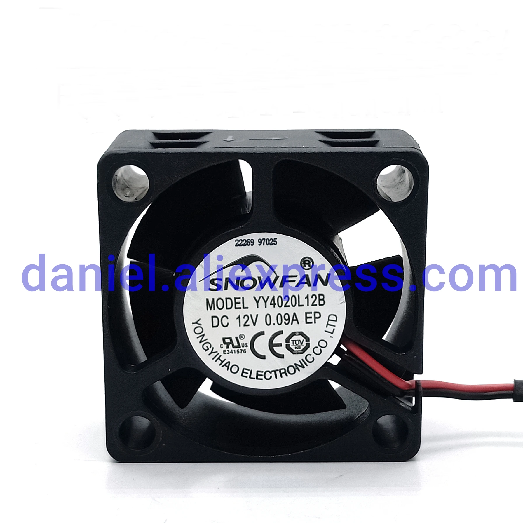 

SNOWFAN YY4020L12B 4020 12V Haikang hard disk video recorder cooling fan 4CM ultra-quiet double ball