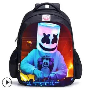 DJ Marshmello рюкзаки для детей рюкзаки для рюкзак для начальной школы для младших школьников рюкзаки для девочек мальчиков - Цвет: picture color