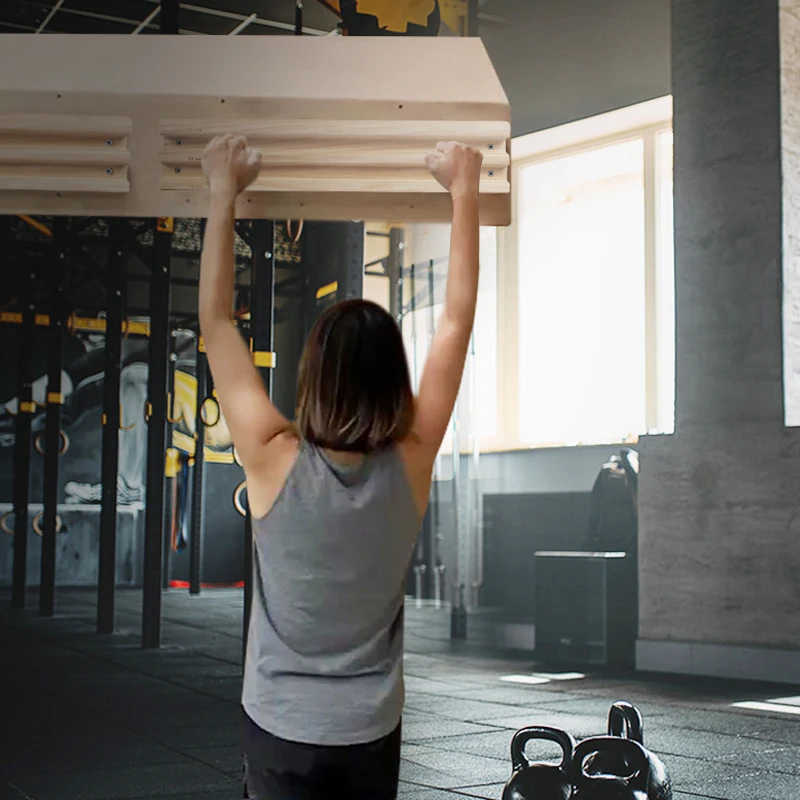 エッジ付きポータブルハンギングボード、ボルダリング