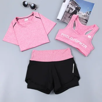 

lady suit spring and summer quick-drying jacket slimming shockproof vest running fitness suit gym exercise suit women