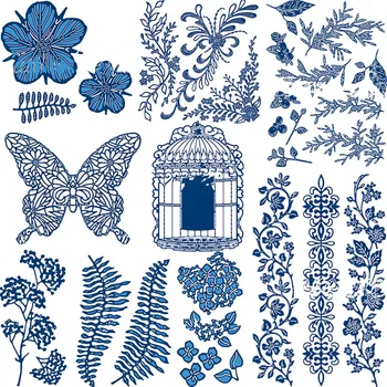 

Flower Grasses Animals Nature Metal Cutting Dies Stencil For Scrapbooking Embossing DIY Paper Card album Handcrafts Supplies