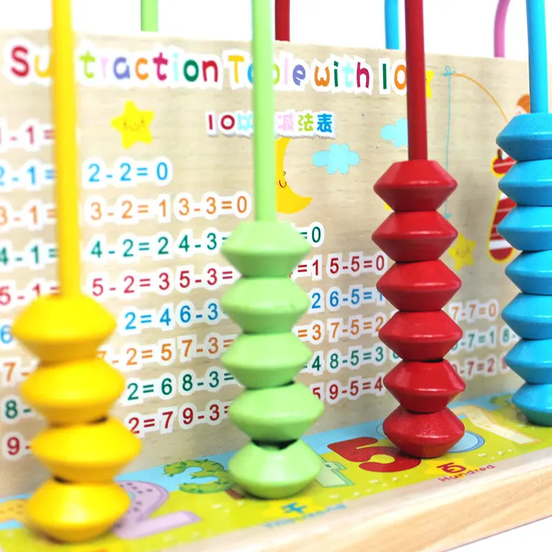 Высококачественные товары, 5 бусин, Abacus, детская деревянная игрушка, математические игрушки, обучающие игрушки для малышей, деревянные abacus, китайские abacus цифры, игрушки