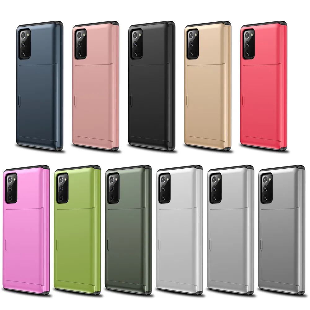 Чехол с карманами для карт Samsung Galaxy S20 FE Note 20 Ultra 9 8 S21 S30 S9 S8 Plus S7 S6|Бамперы| |