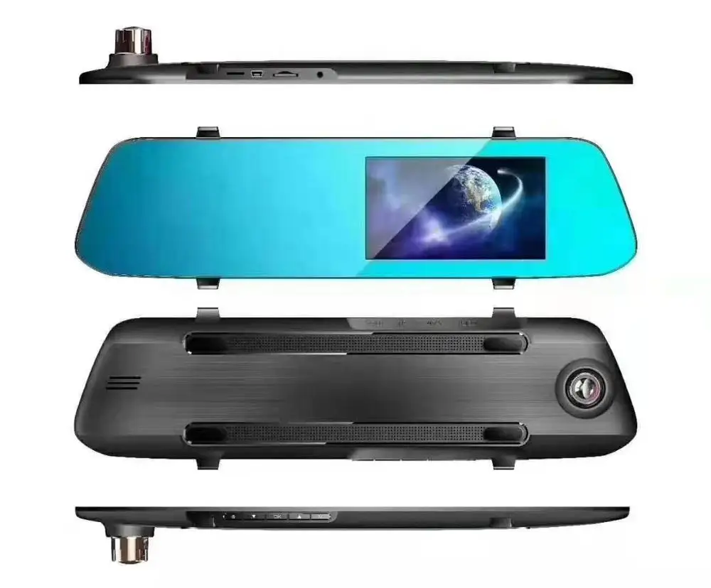 Автомобильный видеорегистратор 4,55 дюймов зеркало заднего вида FHD 1080P видеорегистратор с двумя объективами видеорегистратор ночного видения авто регистратор видеорегистратор