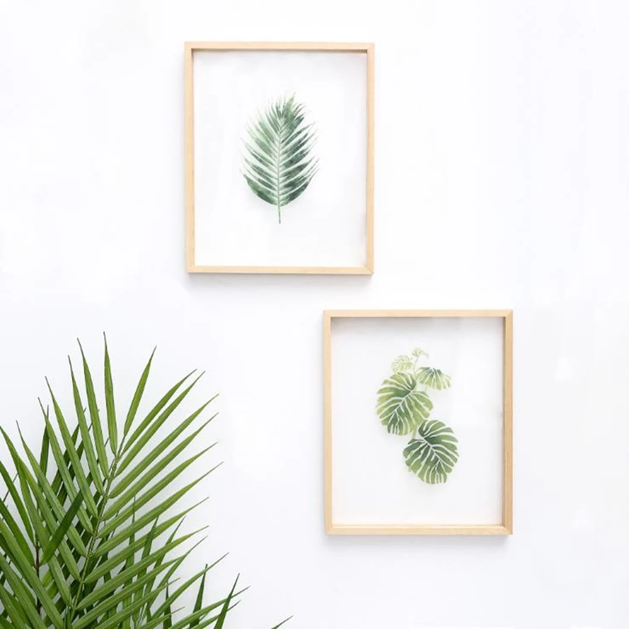 

Dropshipping Painting with Wooden Frame Replaceable Transparent Acrylic Creative Modern hanging Painting for Living Room Decor