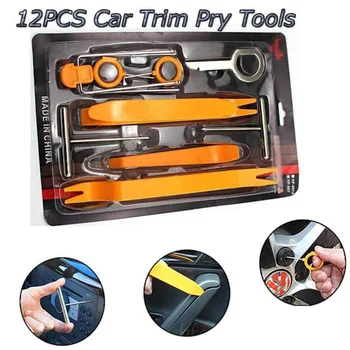

12pcs Pry Removal tool Car Door Clip Radio Moulding Audio Anti scratch