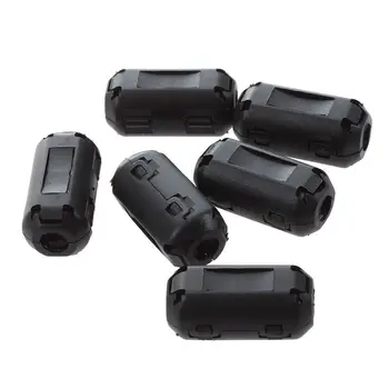 

6 Pcs Clip On EMI RFI Noise Ferrite Core Filter for 4mm Cable