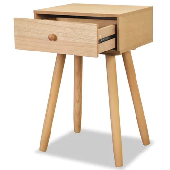 

2 PCS/Set Bedroom Muebles Bedside Cabinet Tables Storage Nightstands Solid Pinewood Multi-purpose Bedroom Furniture 40x30x61cm