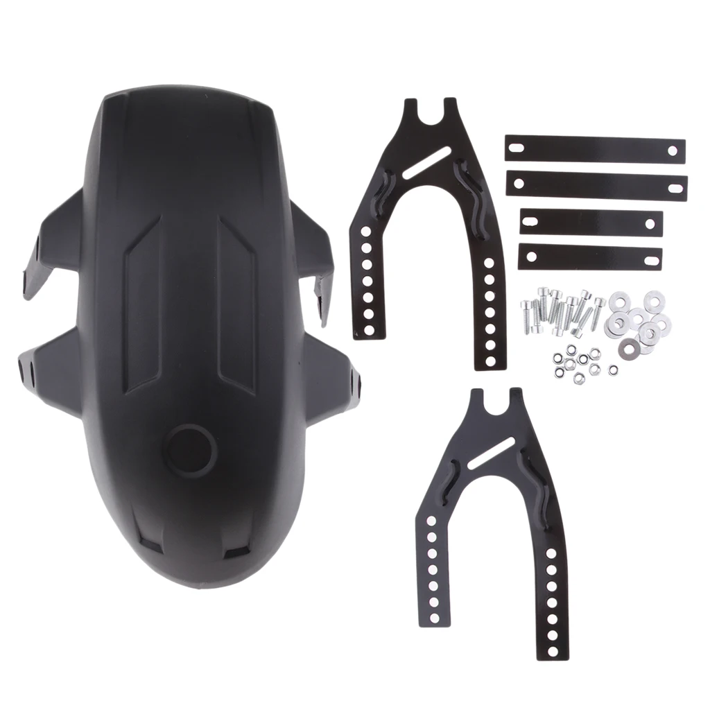 Motorcycle Rear Wheel Fender Splash Mud Guard with Mounting Bracket #001