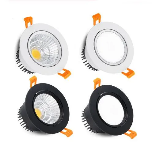 Dimmable Led Down Light COB Spot Light 3w 5w 7w 9w 12w 15w AC85-265V Ceiling Recessed Indoor Lighting led downlight recessed ceiling spotlight
