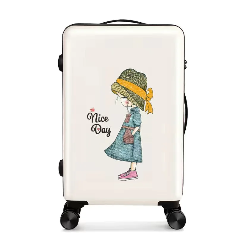 

Rolling Suitcase with wheels Travel Luggage Bag Universal wheel trip Trolley Case Carry On Luggage Spinner 20inch