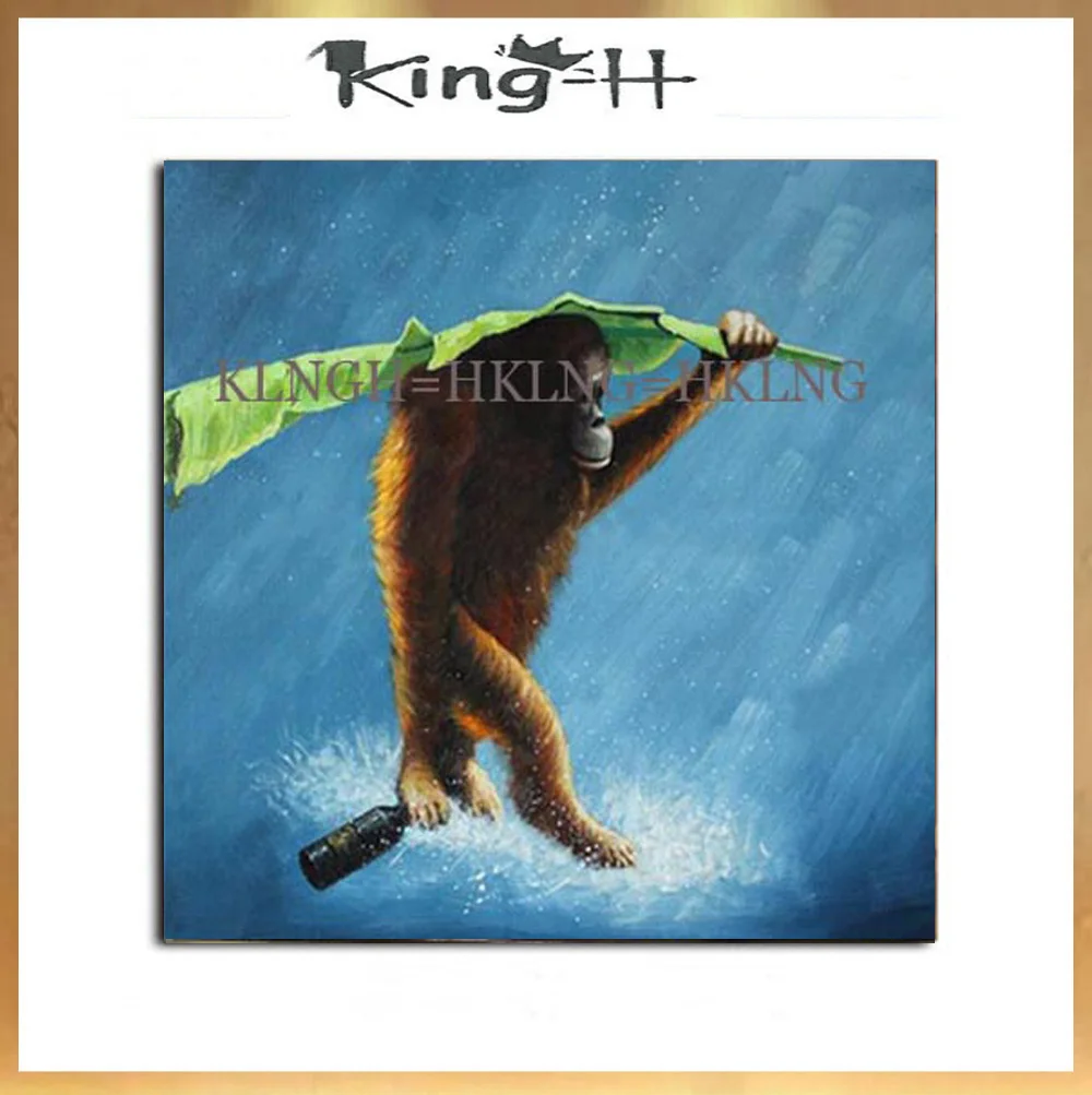 Best Art Handmade Monkey Oil Painting On Canvas Living Room Home Decor Wall Paintings Working Orangutan Animal Pictures Best Art Handmade Monkey Oil Painting On Canvas Living Room Home Decor Wall Paintings Working Orangutan Animal Pictures