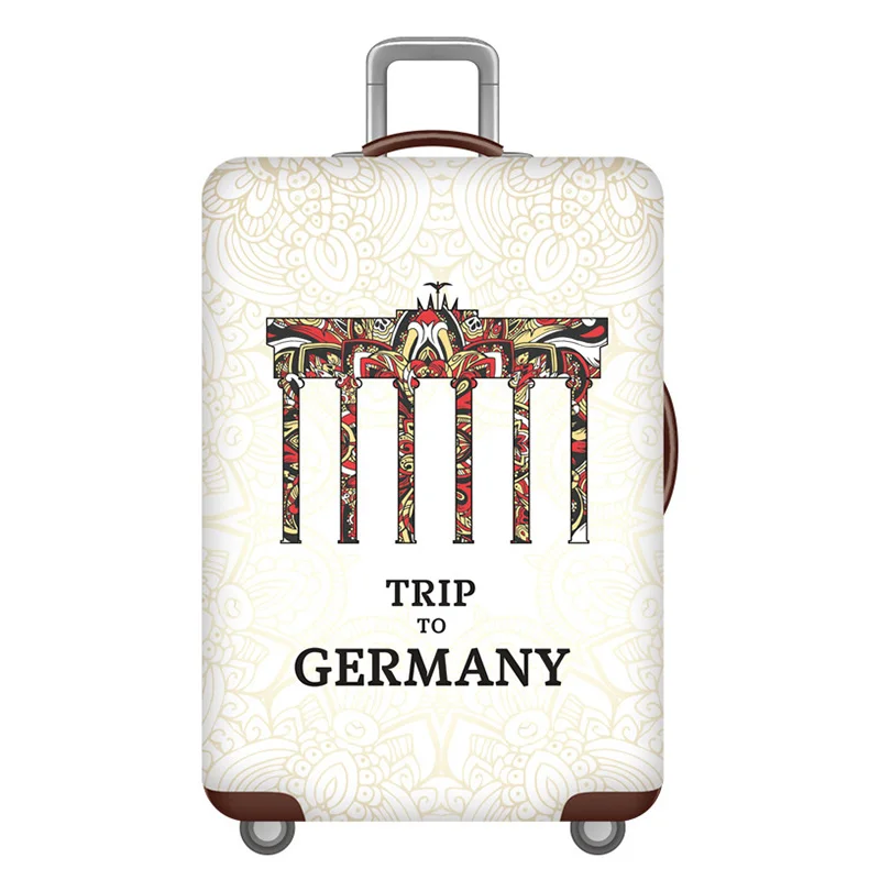 B Luggage cover Дорожный утолщенный чехол для багажа, Эластичный Защитный чехол для багажа 18-32 дюймов, чехол для тележки, пылезащитный чехол, аксессуары для путешествий - Цвет: B Luggage cover