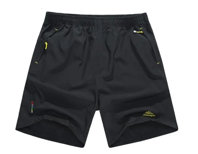 Летние мужские быстросохнущие шорты 8XL, повседневные мужские пляжные шорты, дышащие мужские шорты, брендовая одежда