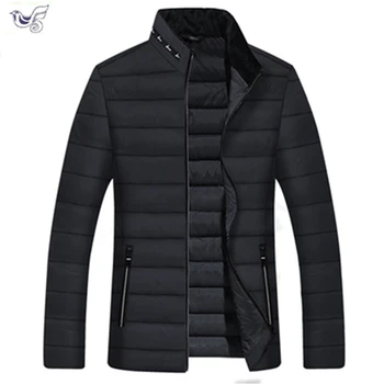 

XIYOUNIAO Winter Jacket 2019 Mens Solid Thick Jackets andCoats Man Winter Parka L-4XL Men Fashion Stand Collar Male Parka Jacket