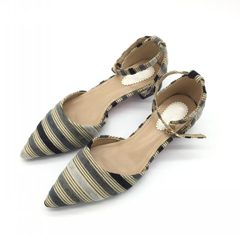 2019-Newest-Shoes-Women-Fashion-Female-Pumps-Stripe-Shallow-Square-Heel-Buckle-Strap-Summer-Ladies-Work (5)