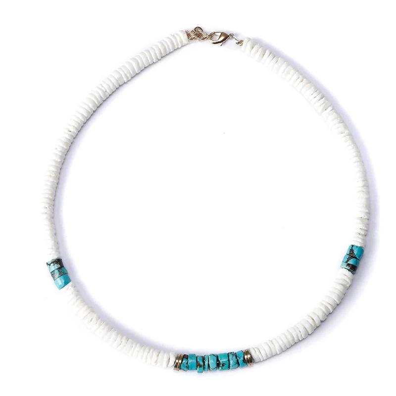 necklace Готическое ювелирное изделие, ожерелье из пресноводного жемчуга, ожерелье heishi, женское богемное бохо, переработанный диск, Африканский виниловый чокер с бусинами, ожерелье s - Окраска металла: necklace