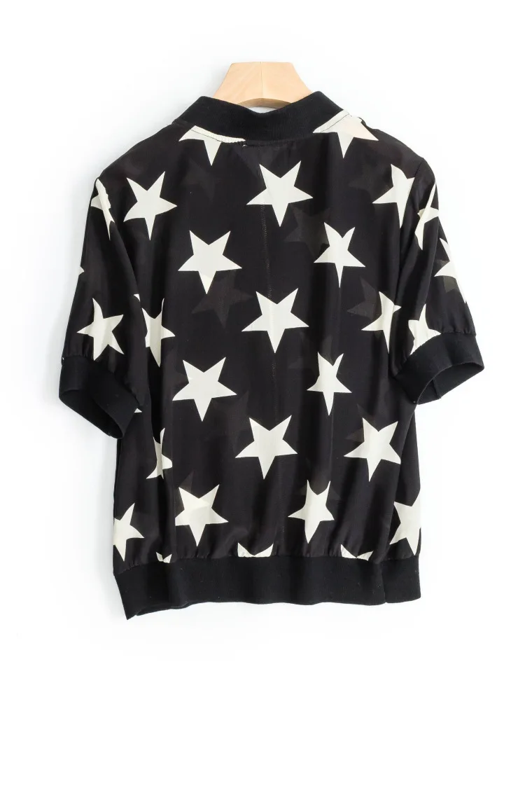 

Spring And Summer New Style WOMEN'S Dress Western Style Real Silk Printed Zipper Small Cardigan Sun-resistant Coat