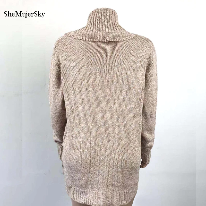 SheMujerSky осенний свитер женский однотонный цветной Трикотаж Кардиган casaco feminino свитера