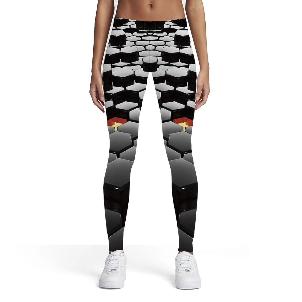 KYKU Geometry Leggings Women Purple 