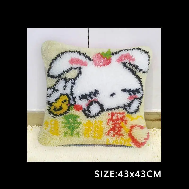 Сделай Сам Вышивка крестом 37/43/50 см крюк с защелкой наволочка Knoop Pakket Knoop киссен Foamiran DIY рукоделие крюк с защелкой подушки с вышивкой
