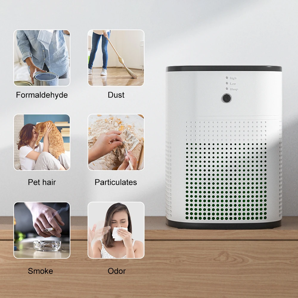 OUNEDA HY1800 Air Purifier For Home Protable True H13 HEPA & Carbon Filters Efficient Purifying Air Cleaner Aroma Diffuser 2