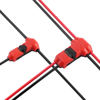 

20PCS H T type 1Pin 2Pin Scotch Lock Quick Splice Wire Connectors for Terminals Crimp Electrical Car Audio 22-18AWG Wire Set
