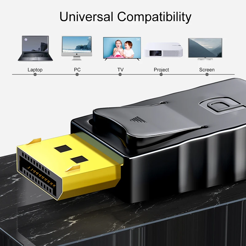 SAMZHE Displayport to HDMI конвертер кабель 1080P HD DP Male Кабель адаптер 1 8/3 м для ПК ноутбука