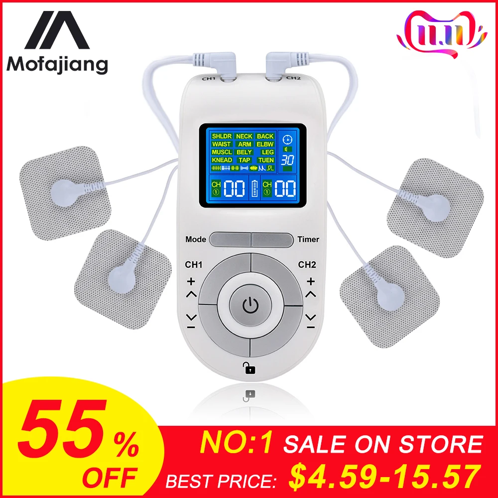 

Electronic Pulse Massager Tens EMS Machine Massager Electrical Nerve Muscle Stimulator/Low Frequency Physiotherapy Device