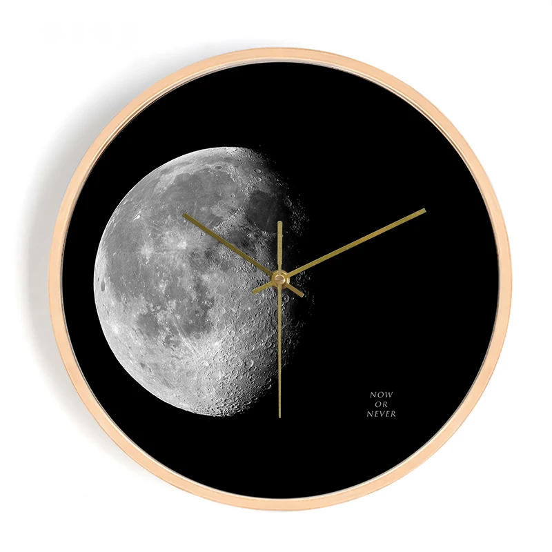 

Simple Wood Wall Clock Modern Black Individual Creative Clocks Reloj Mural Vintage Round Stars Home Decoracion 6LS015
