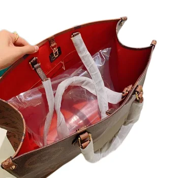 

New fashion shoulder bag Printed color matching shopping bag large handbag one shoulder messenger bag women's bag