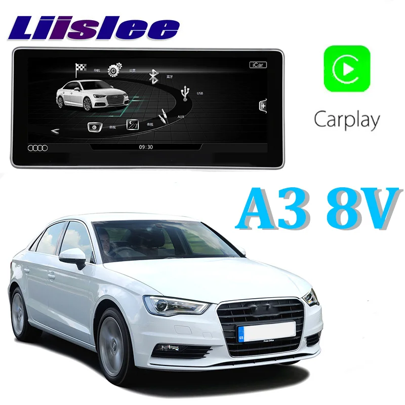 Автомобильный мультимедийный плеер Liislee NAVI 8 дюйма для Audi A3 8V 2013 ~ 2018 MMI Riginal