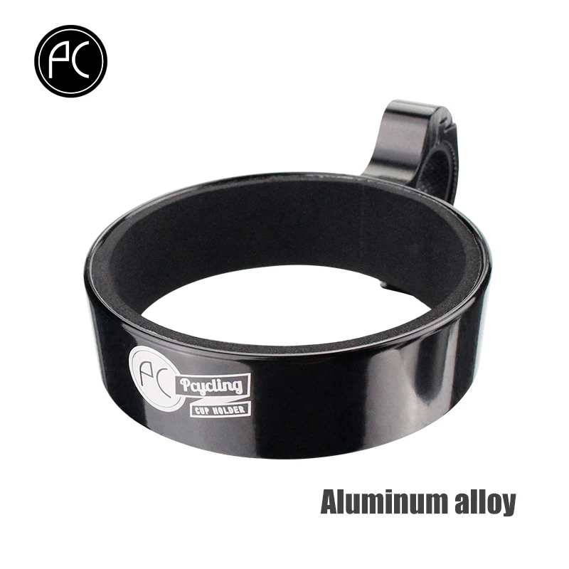 Aluminum Black PCycling велосипедный держатель для кофейной чашки MTB дорожный велосипед держатель для бутылки нейлон алюминиевый сплав регулируемый Ретро стиль велосипедные аксессуары - Цвет: Aluminum Black