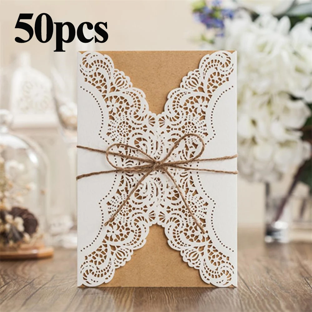 

50pcs Wedding Invitations Envelopes Birthday Greeting Card Decoration Party Children\\\\\\'s Birthday Parties