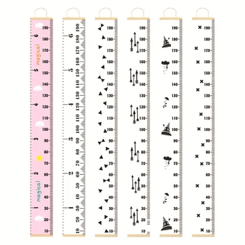 

Nordic Room Aesthetic Decor Children Hanging Growth Chart Baby Room Wall Hangings Painting Ruler Photography Props Accessories