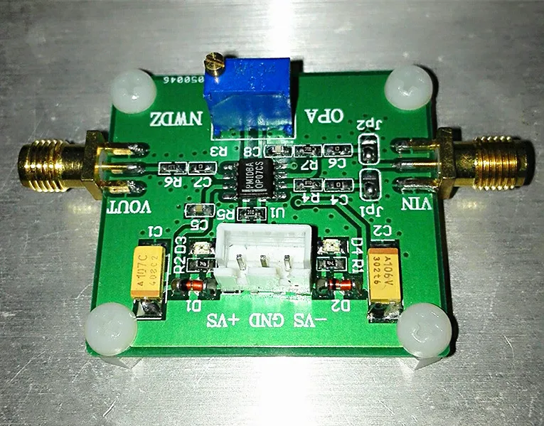 

Op27 Module Low Noise Precision Broadband Low Offset Gain Adjustable and opposite Phase Amplifier Follower