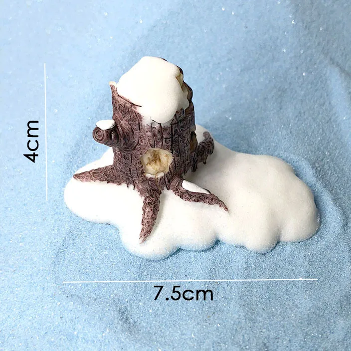 Рождественские елки/Санта Клаус Снеговик Фигурки миниатюрный волшебный сад-Террариум фигурки Кукольный дом детские игрушки DIY подарок аксессуары - Цвет: stump
