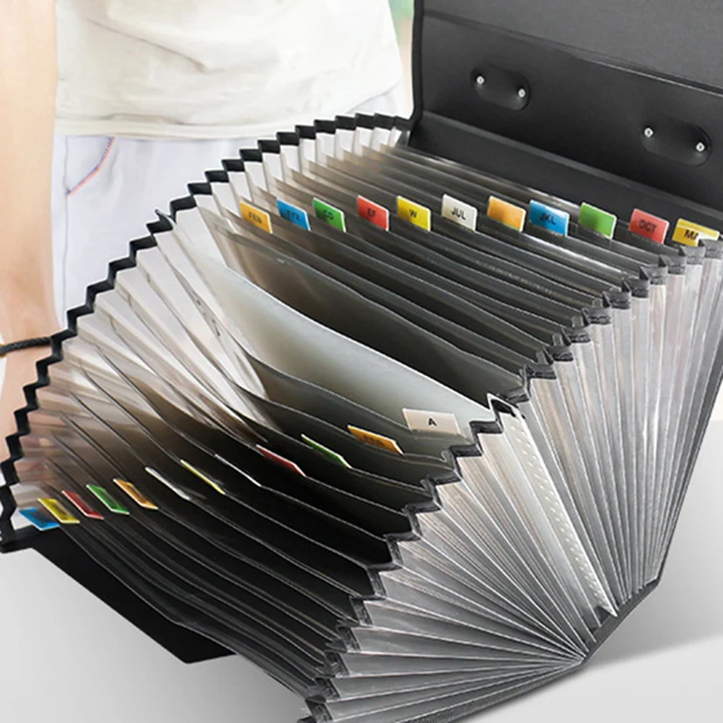 Saco De Órgão Portátil Com Grande Capacidade, Pasta A4 Multi-Layer para Estudantes De Escritório, Suporte De Papel De Teste, 26 Grelha