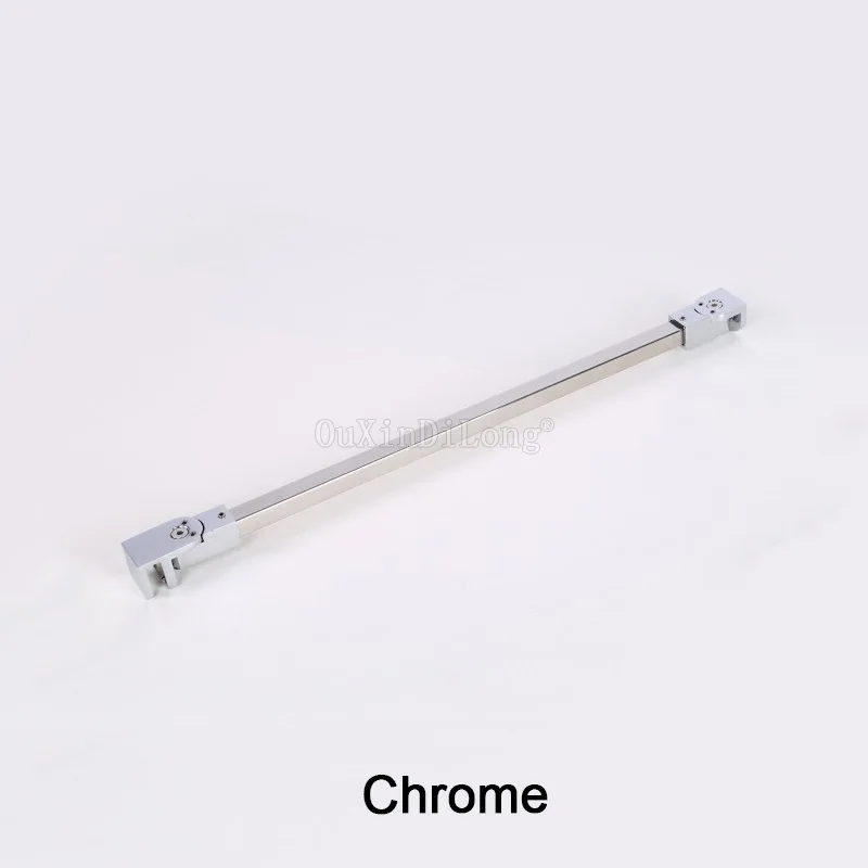 1PCS Stainless Steel Matte Black/Gold/Chrome Frameless Shower Door Supporting Bar Bathroom Wall-To-Glass Holding Clamp GF11