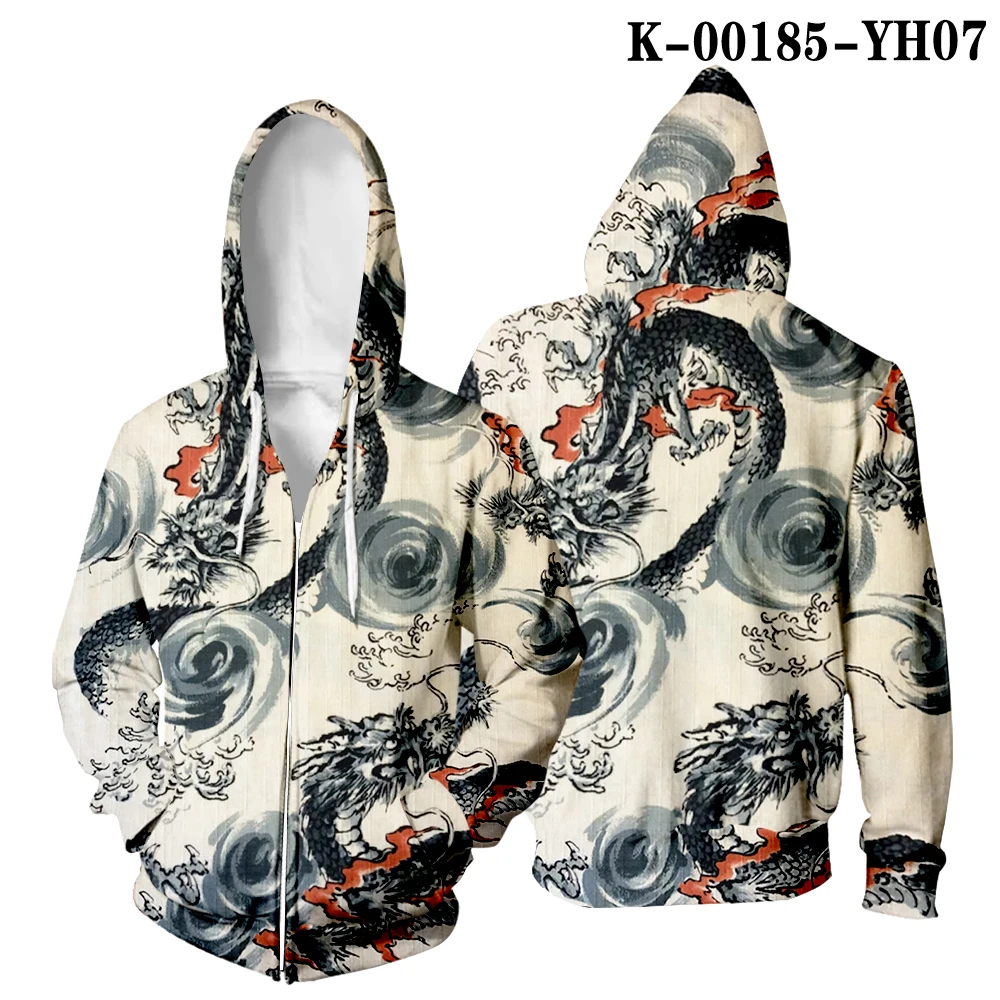 K00185 WAMNI 3D Толстовка с капюшоном спортивный костюм Harajuku Новинка хип хоп Masculino Ретро элемент толстовки на молнии Повседневная Верхняя одежда - Цвет: K00185